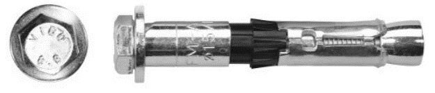 R-SPL-II-L Анкер высоконагрузочный SafetyPlus II RAWLPLUG с болтом и шестигранной
 головкой, оцинкованный
