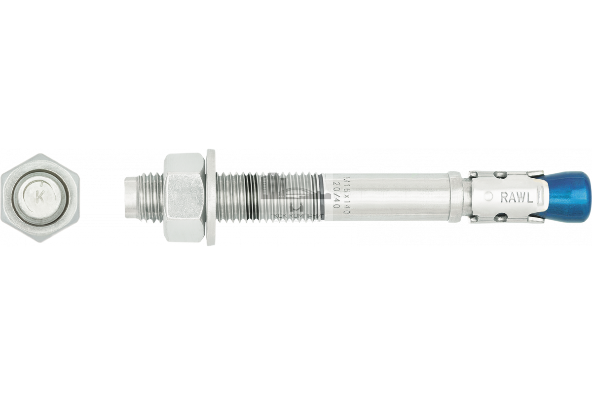 NEW Анкер клиновой RAWLPLUG R-HPTIIIZP в цинке, для бетона с трещинами и без