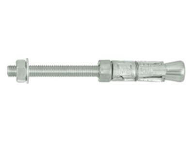 Анкерный болт распорный R-RBP RAWLPLUG 4-х лепестковый с шпилькой, шестигранной гайкой и шайбой, оцинкованный