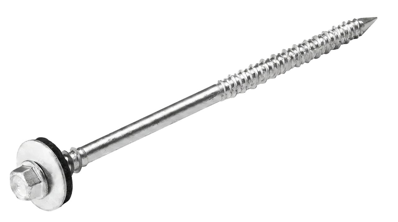 Шурупы по бетону RAWLPLUG для сэндвич-панелей, антикоррозионное покрытие Delta Protekt KL101, шайба диаметр 19мм с EPDM  прокладкой, для крепления в БЕТОН и ДЕРЕВО