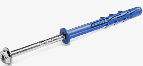 Рамный дюбель универсальный RAWLPLUG с шестигранной головкой и пресс-шайбой покрытие ЦИНК