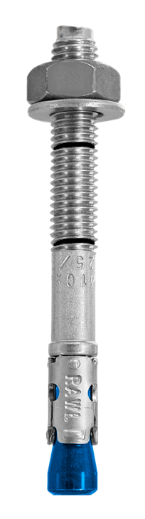 Анкер клиновой RAWLPLUG для сжатой (без трещин) и растянутой (с трещинами) зоны бетона из нержавеющей стали А4 R-HPTIIA4