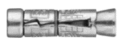 Анкерный болт распорный R-RBP RAWLPLUG 4-х лепестковый с шпилькой, шестигранной гайкой и шайбой, оцинкованный