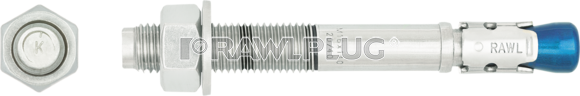 Анкер клиновой RAWLPLUG для сжатой (без трещин) и растянутой (с трещинами) зоны бетона из нержавеющей стали А4 R-HPTIIA4